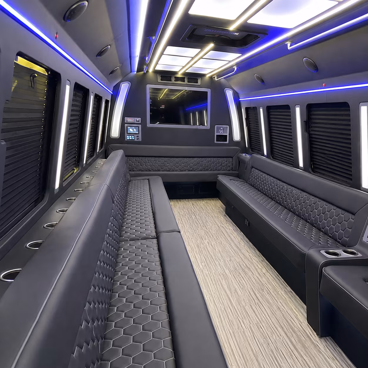 30 Passenger Party Bus Interior
