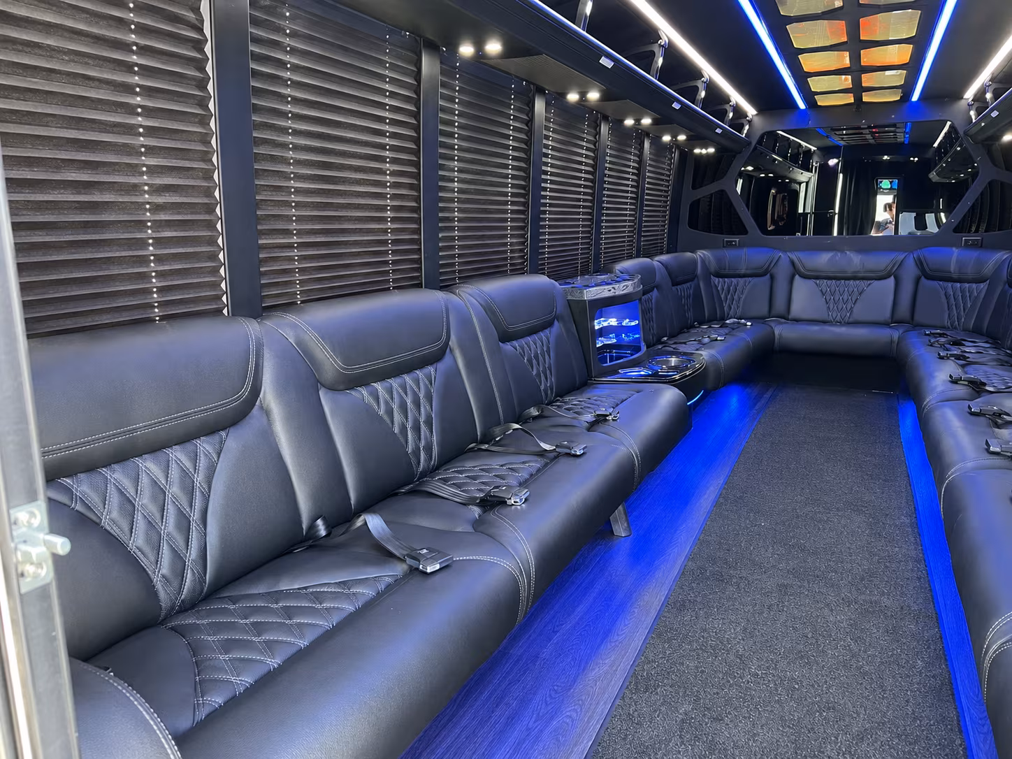 Rialto Birthday, Sweet 16, & Quinceañera Transportation party bus exterior