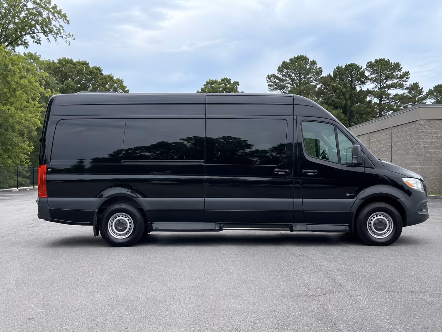 Rialto Corporate Transportation party bus exterior