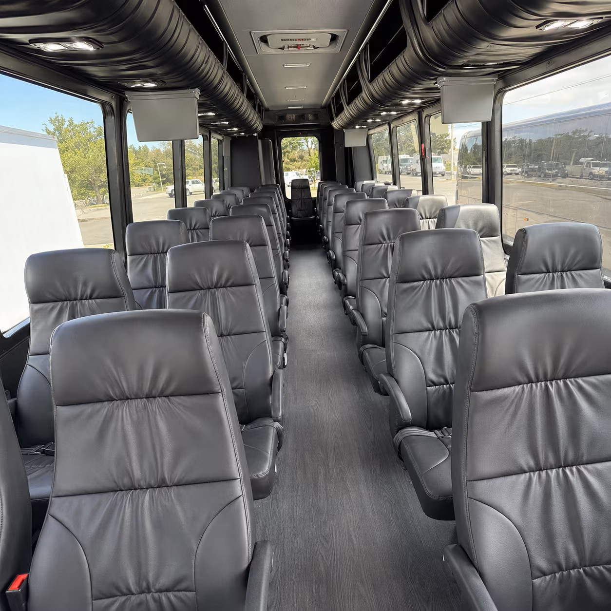 Rialto Corporate Transportation party bus exterior