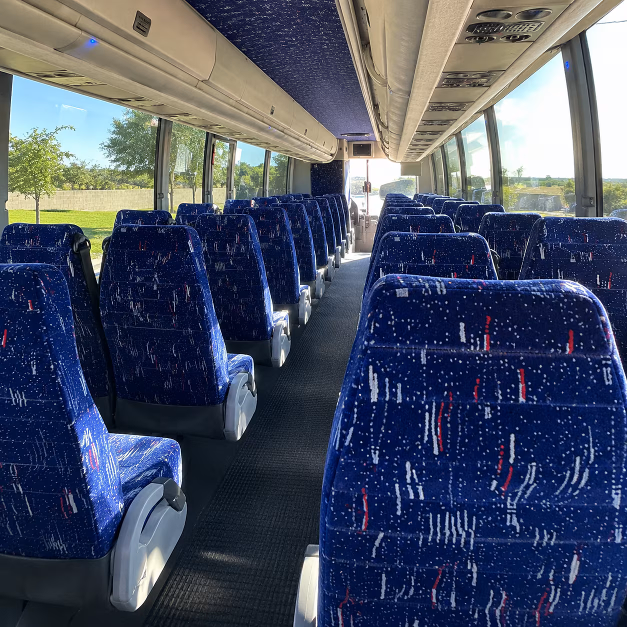 Rialto Corporate Transportation party bus exterior