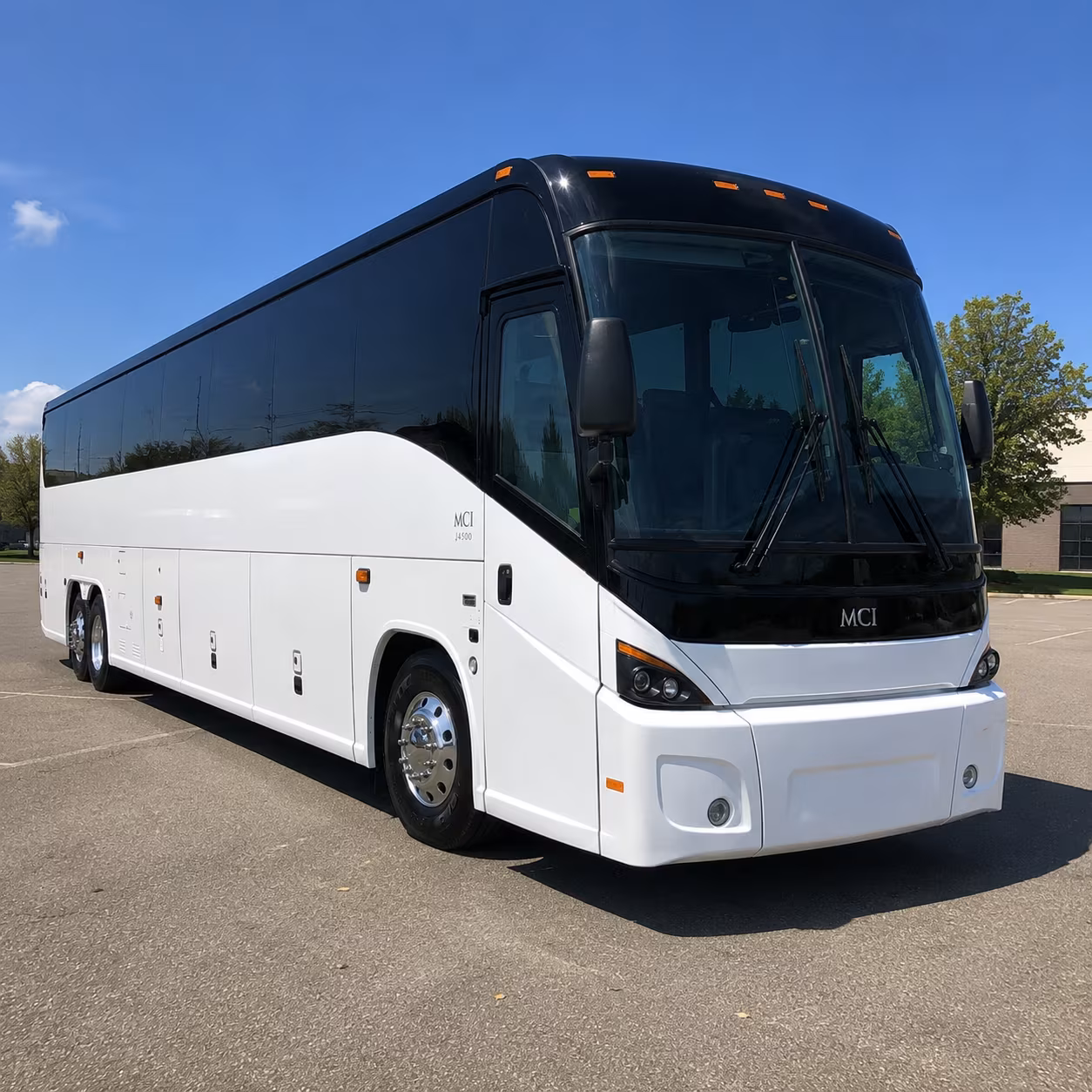 Rialto Corporate Transportation party bus exterior