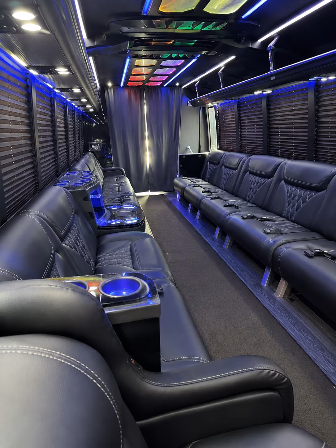Rialto Prom & Homecoming Transportation party bus exterior
