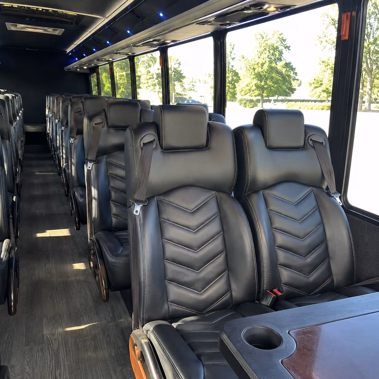 Rialto School Event Transportation onboard seating