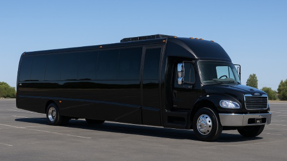 Exterior of Charter Bus Company Chino Hills's 20 Passenger Party Bus in Chino Hills
