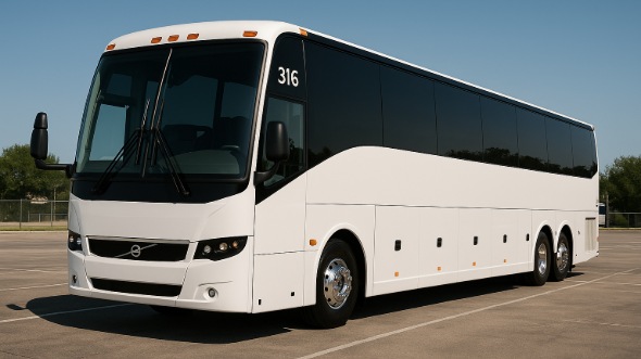 Exterior of Charter Bus Company Chino's 40 Passenger Party Bus in Chino