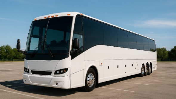 Exterior of Charter Bus Company Rialto's 44 Passenger Charter Bus in Rialto